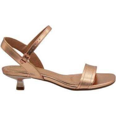 Imagem de Sandália Salto Baixo Fino Beira Rio Com Fivela Feminina-Feminino