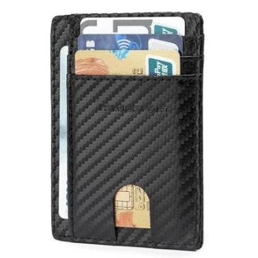 Imagem de Carteira Pequena Masculina Lisa Porta Cartão Cédulas Slim-Masculino