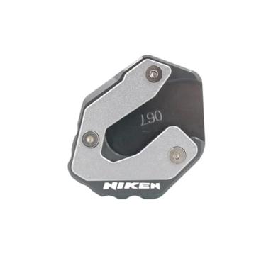 Imagem de Anti-derrapante Para niken 2018-2020 gt 2019-2023 2022 cnc kickstand pé suporte lateral extensão almofada placa de ampliar(Gray)