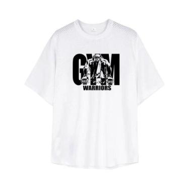 Imagem de Camiseta Masculina Oversized Casual Esportiva Para Academia, Secagem R