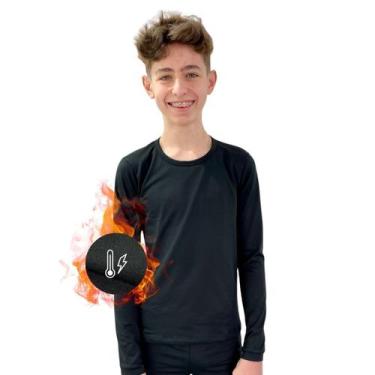 Imagem de Blusa Segunda Pele Térmica Infantil Peluciado Para O Frio - Jagar, Pre