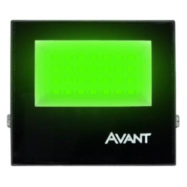 Imagem de Refletor LED Slim 30W Avant Luz Verde Corpo em Alumínio IP66 Uso Externo