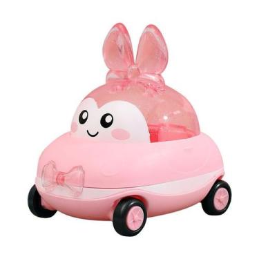 Imagem de Caixa de doces de plástico em forma de coelho rosa fofo 13x10x10cm - y