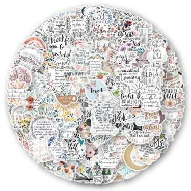 Imagem de Adesivos, versículo bíblico, 200 peças, citação religiosa inspiradora 