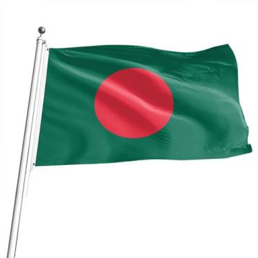 Imagem de Bandeira de Bangladesh Poliéster 150x90cm - Qualidade Premium - yiweis