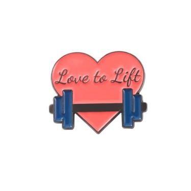 Imagem de Broche Love to Lift Alloy Enamel Louse Pin 2,8 x 2,4 cm 4g - yiweisai