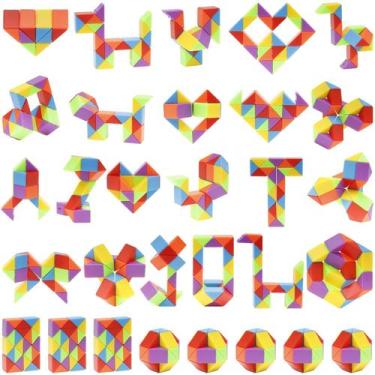 Imagem de Party Favors Ganowo Fidget Snake Cube Twist Puzzle Kids 4-12