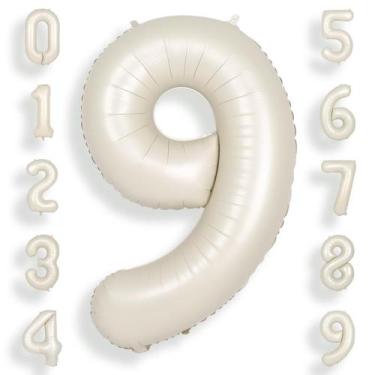 Imagem de Balões Foil Helium Number Festa de 9º Aniversário da SUWEN