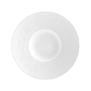 Imagem de Prato Apresentação Dunas Branco Fosco Germer Porcelanas