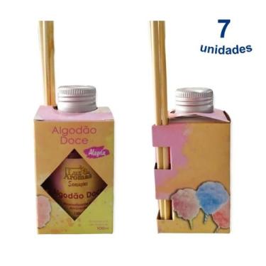 Imagem de 7 Aromatizador Ambiente de Algodão Doce Difusor Aroma Vareta Perfume C