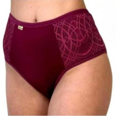 Imagem de Kit Calçola de Algodão Calcinha Feminina Cotton Plus Size Cintura Alta