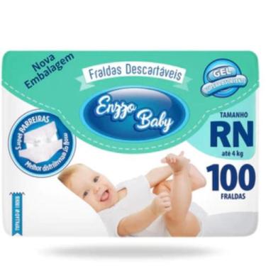 Imagem de Fraldas Descartáveis Atacado Barato Enzzo Baby Pacotão Todos os tamanh