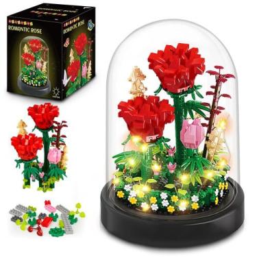 Imagem de Kit de construção: buquê de flores HOGOKIDS com 596 peças de bonsai