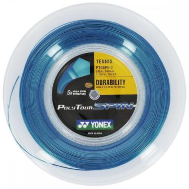 Imagem de Corda Yonex Poly Tour Spin 16L 1.25mm Copolímero Azul - Rolo com 200m-Unissex