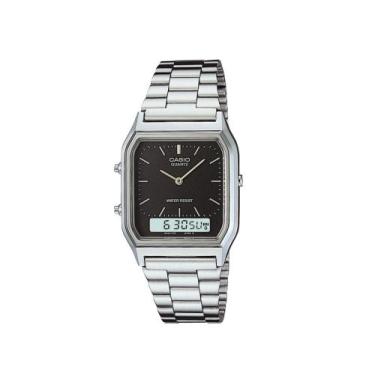 Imagem de Relógio Masculino Casio Anadigi - Resistente à Água Cronômetro AQ-230A