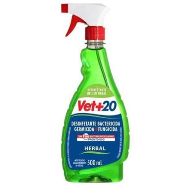 Imagem de Desinfetante Pronto para Uso em Spray VET+20 Herbal 500ml