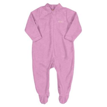 Imagem de Macacão rosa com textura de toalha up baby, G, Rosa