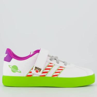 Imagem de Tênis Adidas VL Court Pixar Buzz CF Infantil Branco, 30
