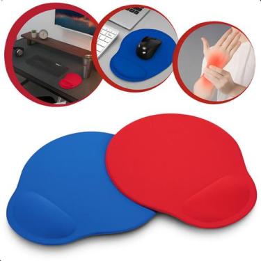 Imagem de Mousepad Ergonômico Com Apoio De Pulso Gel Antiderrapante Home Office 