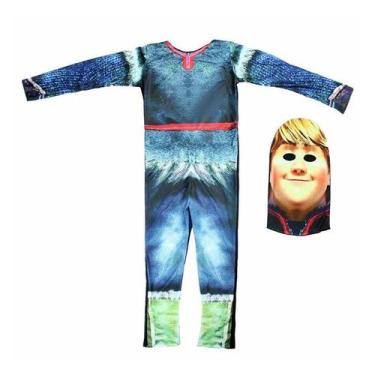Imagem de Fantasia Kristoff Infantil Longo Frozen 2 com Gorro - Sulamericana, G 