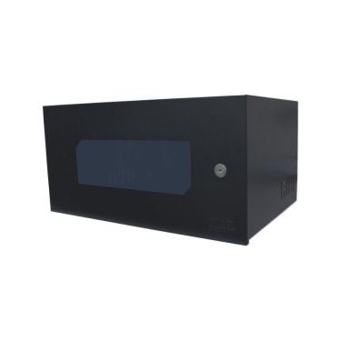 Imagem de Mini Rack para Servidor 19 Polegadas Max Economic 5U X 350mm com Porta Visor Acrílico Preto Max Eletron