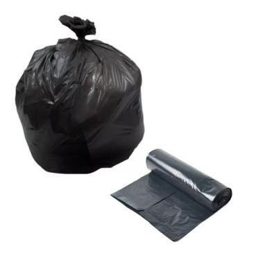 Imagem de Saco Para Lixo 15 Litros 39x58 Em Rolo C/ 80 Uni Preto - Geraplast