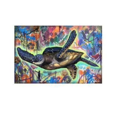 Imagem de Poster Tartaruga"Spray Turtle" 48X31cm Do Artista Hilton Alves