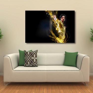 Imagem de Quadro Michael Jackson Artístico decorativo com Tela em Teci