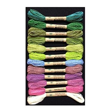 Imagem de Valdani Linha de bordado de lã tamanho 8 coleção "Dica de mola"