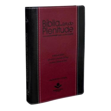 Imagem de Bíblia De Estudo Plenitude Vinho Indice Digital SBB