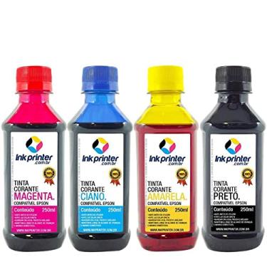 Imagem de Tinta Corante Inkprinter para Impressora Epson (4x250ml)