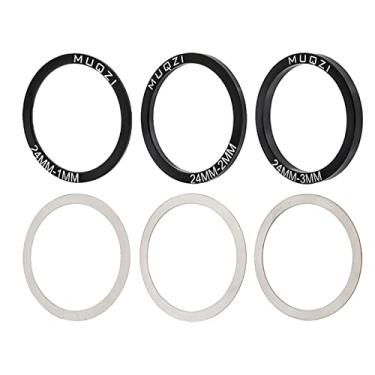 Imagem de Harilla Cassete de bicicleta de 6 peças acessórios de roda livre arruela do volante arruela de pedaleira suporte inferior da bicicleta para, 24mm