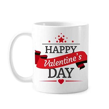 Imagem de Caneca vermelha e preta para o Dia dos Namorados Caneca cerâmica café porcelana louça