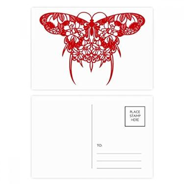 Imagem de Cartão postal para corte de papel de pipa da cultura tradicional chinesa