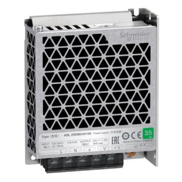 Imagem de Fonte Alimentação Entrada 100-240VCA Saída 24VCC ABL2 - Schneider | 2,2A 50W ABL2REM24020K