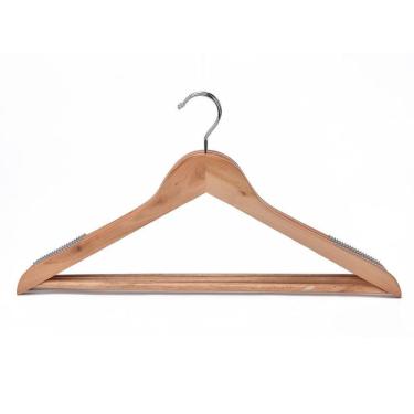 Imagem de Cabide de Madeira Natural com 3 Unidades - A/CASA