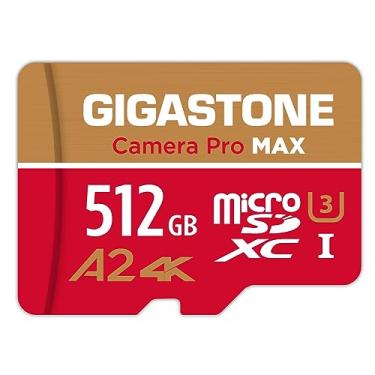 Imagem de [Recuperação de dados gratuita de 5 anos] Cartão micro SD GIGASTONE 512GB, Camera Pro MAX, até 160/100 MB/s, cartão de memória MicroSDXC para DJI, Gopro, Insta360, Dashcam, vídeo 4K UHS-I A2 V30 U3