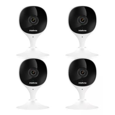 Imagem de Kit 4 Câmera Segurança Wifi Interna Full Hd Imx C Intelbras