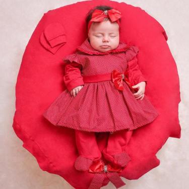 Imagem de Saída de Maternidade para Bebe Menina Maya 05 Peças - Pandora Baby Enx