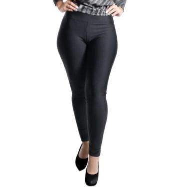 Imagem de Calça Legging Termica Feminina Flanelada Inverno Frio Preta - Catwalk,