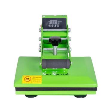 Imagem de Prensa Térmica Plana Verde SS-ZH-2122 220v - Sun Special