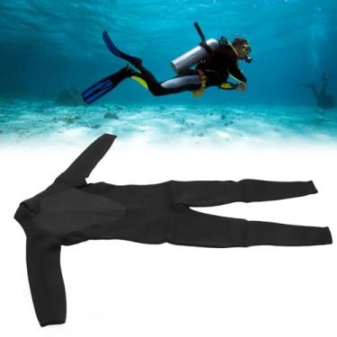 Imagem de Roupa de Mergulho de Neoprene de 3mm, Corpo Inteiro, Peça única, Mangas Compridas, Trajes de Mergulho para Mergulho, Surf (M)