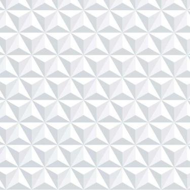 Imagem de Papel De Parede Geométrico 3d Losangos Claros - 3,00x0,50m - DEKAL DEC