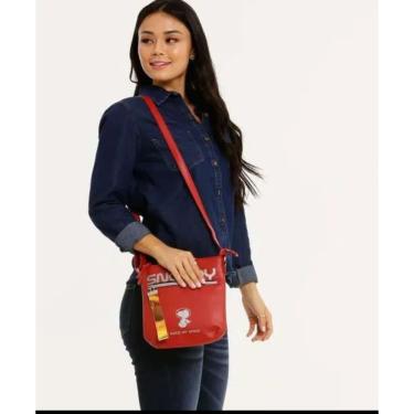 Imagem de Bolsa tranversal snoopy space vermelho