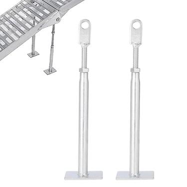 Imagem de CHANGCHENG 2 Peças De Pernas Suporte Alumínio, Rampas Dobráveis Para Motocicleta, Motocross, Quadriciclo, Caminhonete