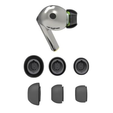 Imagem de Wiki VALLEY Ponteiras Auriculares Para Samsung Galaxy Buds 3 Pro (2024), Pares De Pontas Compatíveis Com O Sm-R630N, Inclui Proteção Contra Poeira Silicone, Ajuste Seguro, Compatível Estojo Carregam