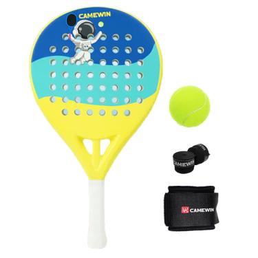 Imagem de Raquete de tênis de padel CAMEWIN em fibra de carbono 18k 360g + 10g