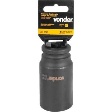 Imagem de Soquete Sextavado de Impacto Longo Encaixe 3/4" 33mm Aço Cromo - Vonder