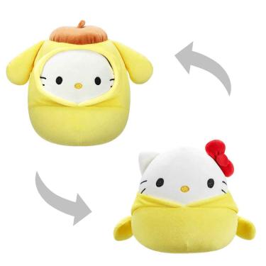 Imagem de 1 Pelúcia Hello Kitty 20Cm Fantasia Pompompurin Squishmallow