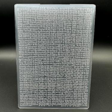 Imagem de Modelo de pasta em relevo de plástico 3D textura de pontos aleatórios tamanho A6 para fazer cartões, faça você mesmo, scrapbook, papel, artesanato, artesanato, scrapbook, artes, decoração